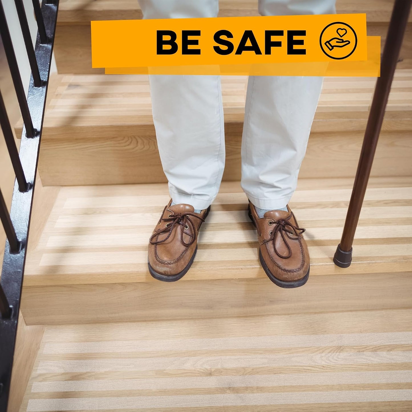 Grip Tape - Heavy Duty Anti Slip Tape for Stairs Outdoor/Indoor Waterproof 4Inch x 35Ft Safety Non Skid Roll for Stair Steps Ramp Traction Tread Staircases Grips Adhesive Non Slip Strips Walk Black