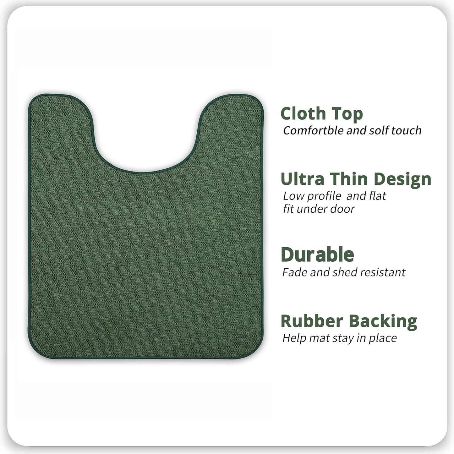 Bath Mat,Ultra Thin Bathroom Rugs,Rubber Bath Mats for Bathroom,No Slip Bath Rugs,Quick Dry,Machine Washable,Low Pile,Absorbent,Shower Outside,Sink,Home Decor Accessories.Grey,1'5"x2'3"(17x27Inch)