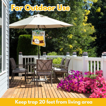 6 Pack Disposable Wasp Traps Outdoor Hanging Carpenter Bee Traps for Outside Yellow Jacket Trap Hornet Trap Wasp Catcher for Bug Flies Patio Garden