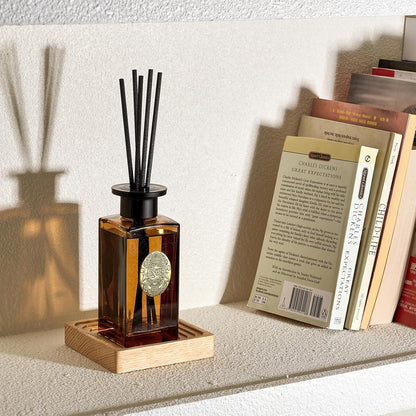 M&SENSE 6.3 oz Large Reed Diffuser Set | Lime+Basil Scent Oil Diffuser with Sticks | Hotel Collection Non-Toxic Home Fragrance |for Bedroom Bathroom Living Room - Colors A