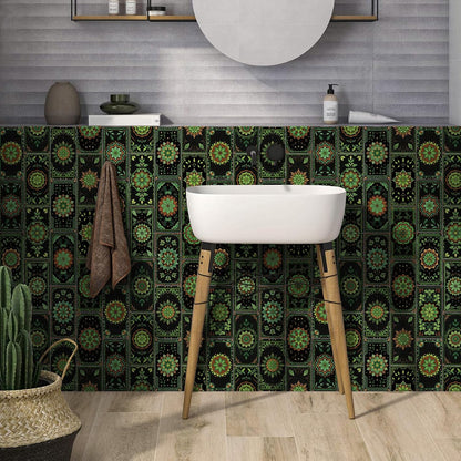 VICCI 32Pcs Tile Decals - Peel and Stick Kitchen Backsplash - Decorative Wall Tiles Stickers 8" x 4" Self-Adhesive Waterproof Removable for Bathroom Cabinets Home DIY Projects Decor