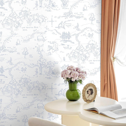 Dimoon 17.3''x78.7'' Vintage Peel and Stick Wallpaper Boho Beige Neutral Contact Paper White Floral Bird Wallpaper Removable Botanical Renter Friendly Modern Wall Paper Bedroom Bathroom Vinyl Roll