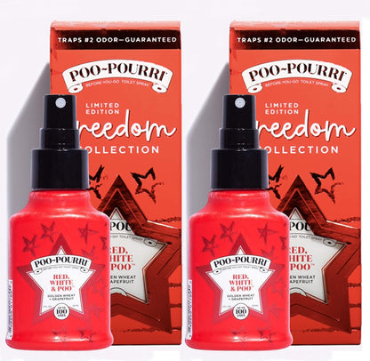 Poo-Pourri Before-You-Go Toilet Spray, Bamboo Rain, 2 Fl Oz, Up to 100 Uses, Bathroom Odor Deodorizer with Essential Oils for Home or Work, Travel Essentials, TSA Approved Size, Bamboo & Fresh Grass
