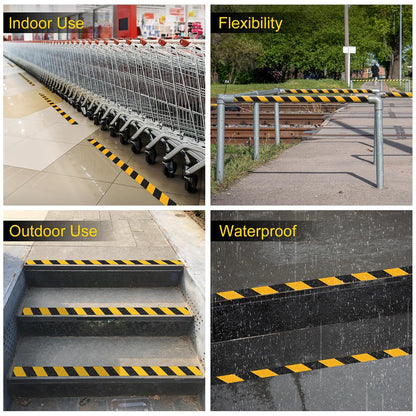 Anti Slip Tape 2 Inch x 16.5 Ft, Non Slip Waterproof Safety Grip Adhesive Traction Tape for Steps, Stair Treads and Ramps, Indoor & Outdoor Use