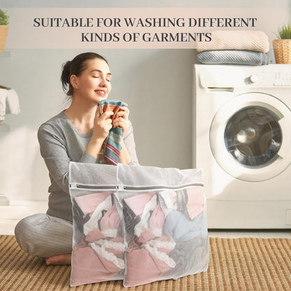 36 Pieces Mesh Laundry Bags Fine Mesh Wash Bags with Zipper Machine Washable Lingerie Bags for Washing Delicates Clothes Garment Underwear Blouse Hosiery Socks Travel, 16 x 20 Inches (Gray)