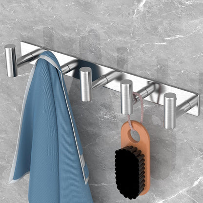 VAEHOLD Black Hat and Coat Wall Mount Rack - 3 Hooks for Robes, Bags, Keys, and Towels - Bathroom Towel Hanger Organizer (1 Pack)
