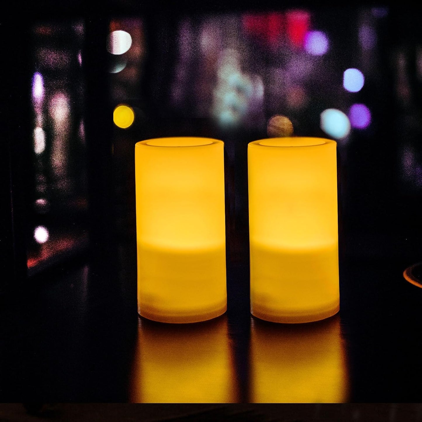CANDLE CHOICE Waterproof Outdoor Battery Operated Flameless Candles with Remote Timer Plastic Flickering Fake Electric LED Pillars for Lantern Garden Wedding Christmas Decorations 3x4 Inches 3 PCS
