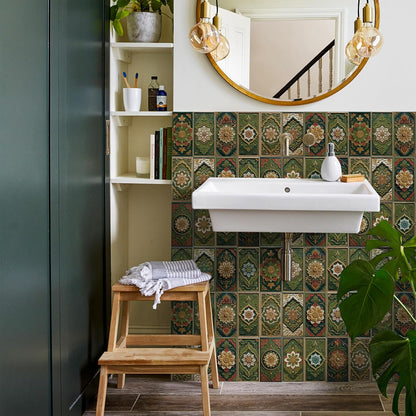 VICCI 32Pcs Tile Decals - Peel and Stick Kitchen Backsplash - Decorative Wall Tiles Stickers 8" x 4" Self-Adhesive Waterproof Removable for Bathroom Cabinets Home DIY Projects Decor