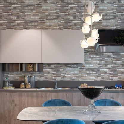 Midcard 10 Sheets Peel and Stick Backsplash PVC Wall Tile,for Kitchen Backsplash