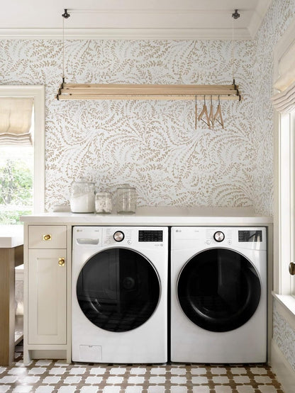 Ismoon Peel and Stick Wallpaper Boho Beige Contact Paper Neutral Floral Wall Paper Textured Self Adhesive Removable Wallpaper for Bedroom Kitchen Renter Friendly Vinyl 17.3" x 78.7"