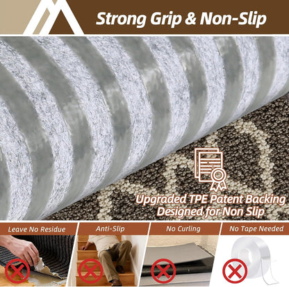 COSY HOMEER Soft Stair Treads Non-Slip Carpet Mat 28inX9in Indoor Stair Runners for Wooden Steps,Stair Rugs for Kids and Dogs, 100% Polyester TPE Backing 7pcs,Black,Rhombus