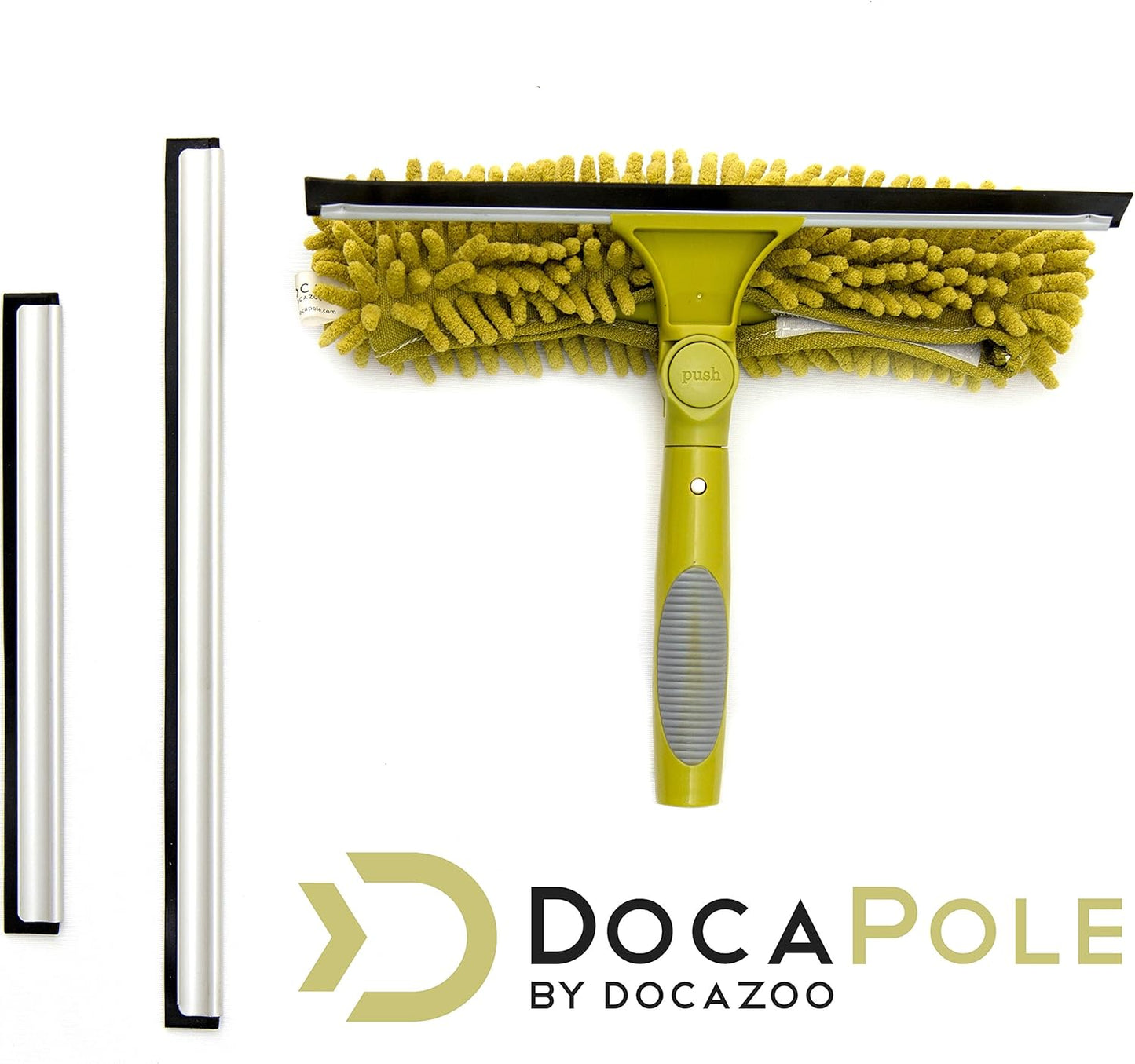 DOCAZOO DOCA Telescoping Pole 7-28 Ft - Extension Pole for Cleaning, Feather Duster, Window Washing Kit, Paint Roller, Window Squeegee - High Reach Extendable Kit for Indoor & Outdoor - Pole Only
