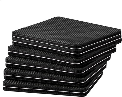 Non Slip Furniture Pads 1/2" x 3" Rubber Strips Self Adhesive Furniture Grippers Chair Leg Pads Rubber Chair Feet Anti Scratches Non Skid Furniture Pad Floor Protectors, 40 Pcs Rectangle