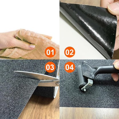 SIKEDEPRO 4" x 33Ft Heavy Duty Anti-Slip Tape,Skateboard Grip Tape, Non-Skid Safety Traction Tape for Staircases Outdoor/Indoor, Waterproof High Traction Stairs Non Skid Treads