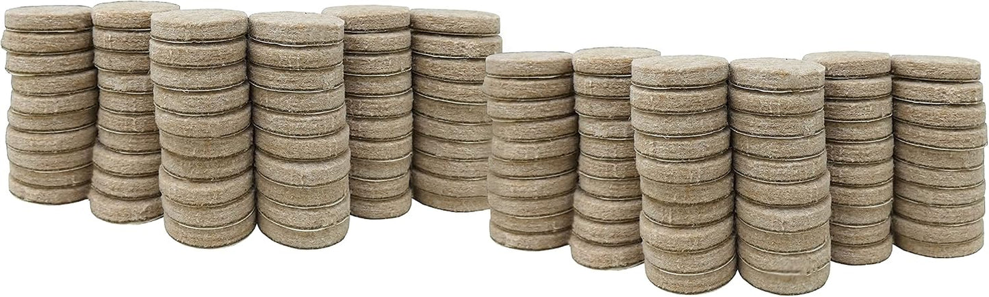 Felt So Good 8803E Self Adhesive Felt Furniture Pads 2", Beige, 48 Pack