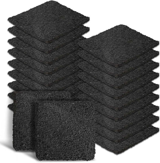 Activated Carbon Deodorizer Filters for Trash Cans - 3.9 Inch Odor Eliminator Packs (20 Count) | Fits Kitchen, Diaper Pails, Compost Bin, Pet Litter Bins | Long-Lasting Smell Remover
