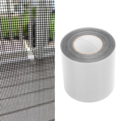 Window Screen Repair Tape, 80mmx9.15m Heavy Duty Screen Repair Kit Transparent Self Adhesive Mesh Screen Repair Patch for Window Screen and Screen Door Tears Holes (Gray)
