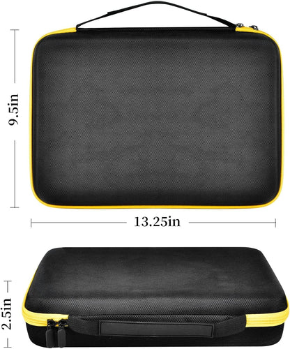 Case Compatible with Klein Tools VDV501-851 VDV500-123 VDV226-110 VDV427-300. Storage Carrying Travel Holder for Cable Tester for Scout Pro 3/ Tracer Probe/Wire Stripper and Accessories- Yellow Zipper