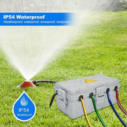 Hrensaw Large Outdoor Electrical Box(12.5x8.5x5inch),IP54 Waterproof Outdoor Outlet Covers,Weatherproof Extension Cord Covers Protect Outlet,Plug,Timer,Power Strip,Holiday Light,Green