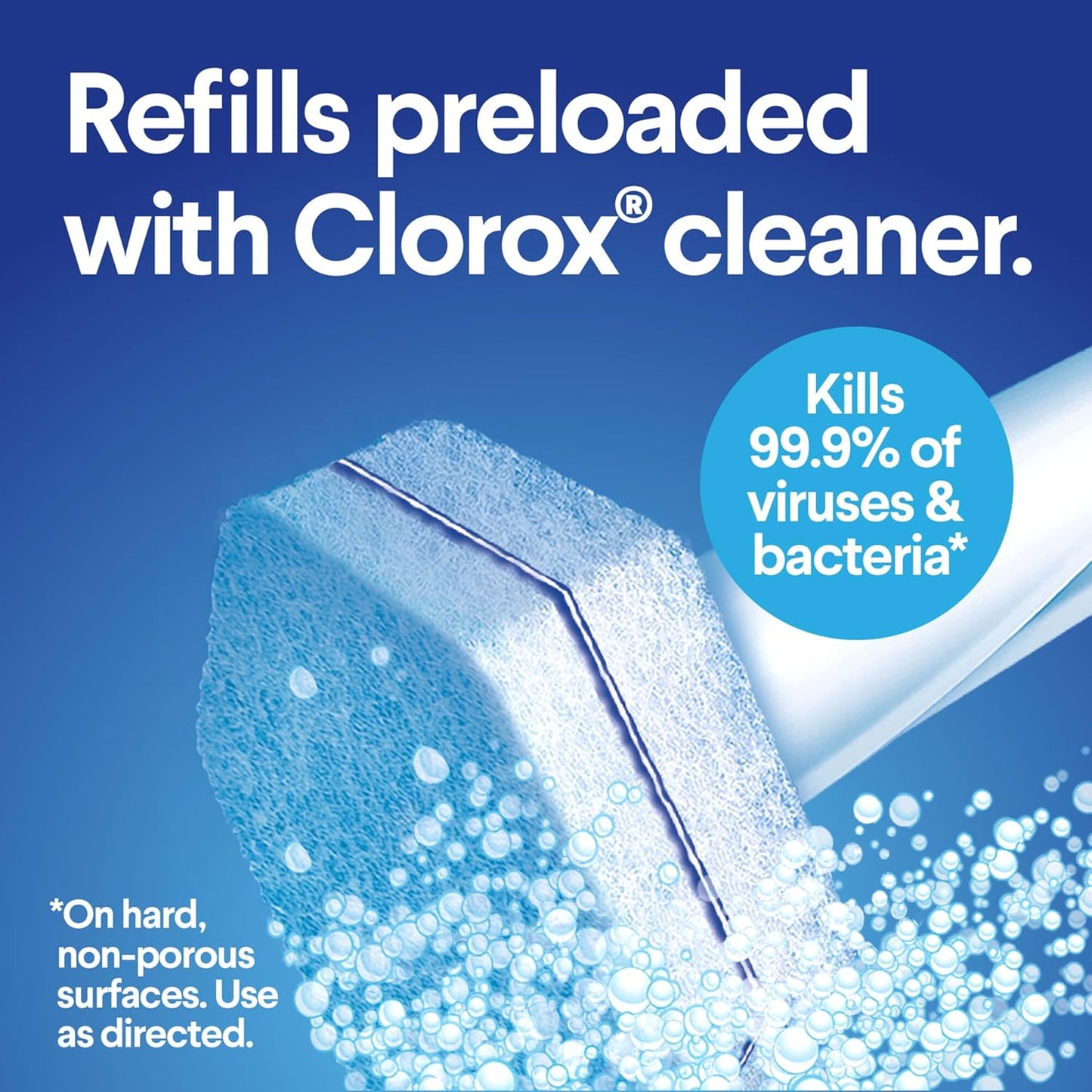 Clorox ToiletWand Toilet Cleaner Refills, Toilet brush, Original, 20 Count