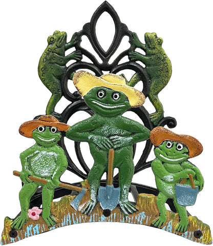 Garden Hose Holder Cast Iron Heavy Duty Water Hose Hanger, Outside Wall Mount, Solid Metal Decorative Rack/Organizer/Stand, Easy to Install, Hold Up to 50/75/100 ft (Hose holder - 2 Birds)