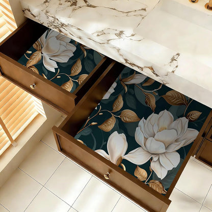 Peel and Stick Wallpaper, Soft Wildflower Botanical Contact Paper, PVC Vinyl Removable Wall Covering, Waterproof Easy-Clean, No Residue Renter Friendly, Neutral Decor, 39.4x17.3 in (Flowers2)