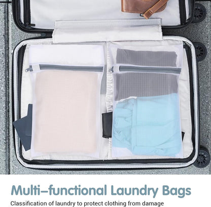 4Pcs Mesh Laundry Bags for Delicates, Mini Durable Lingerie Bags for Washing Delicates Machine for Underwear, Socks, Baby Clothes, Travel Organiser, Dirty Garment