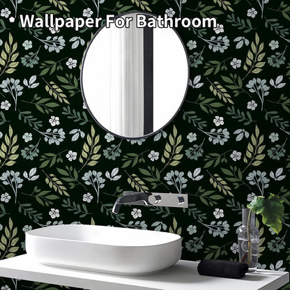 Removable Peel and Stick Wallpaper Boho 17.5 x 118 in Floral for Bedroom Bathroom Easy Peel Off Stick on Wallpaper Contact Paper Renter Friendly Wall Paper