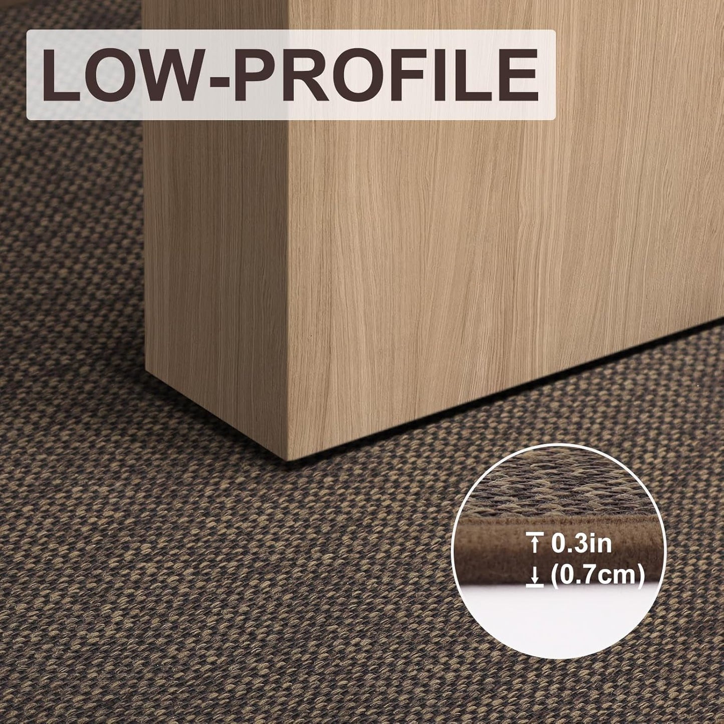 LEKEEPGO Door Mat 17"x29", Non Slip Door Mat Indoor Entrance, Rubber Backing Indoor Door mats Washable Absorbent Low-Profile Doormat Front Entryway Entry Resist Dirt Inside Door Mats, Khaki