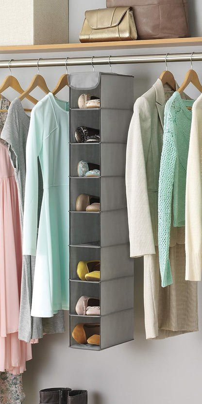 Whitmor Hanging Shoe Shelves - Crosshatch Gray