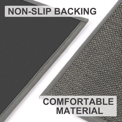 LEKEEPGO Door Mat 17"x29", Non Slip Door Mat Indoor Entrance, Rubber Backing Indoor Door mats Washable Absorbent Low-Profile Doormat Front Entryway Entry Resist Dirt Inside Door Mats, Khaki