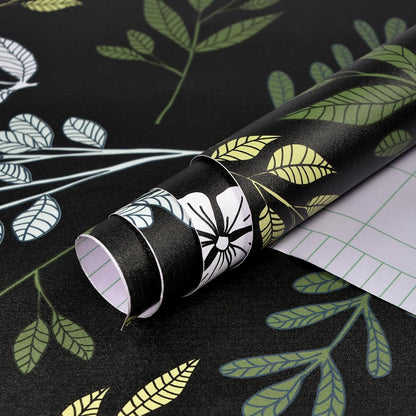 Removable Peel and Stick Wallpaper Boho 17.5 x 118 in Floral for Bedroom Bathroom Easy Peel Off Stick on Wallpaper Contact Paper Renter Friendly Wall Paper