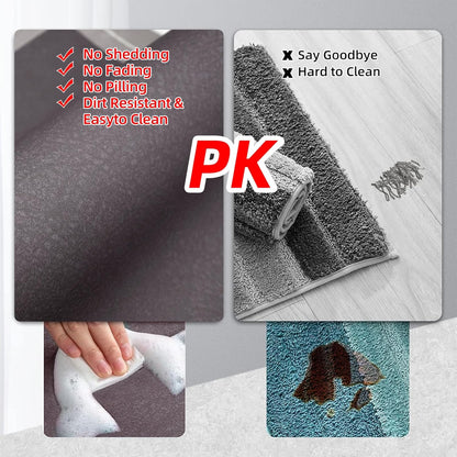 Diatomaceous Earth Bath Mat Super Absorbent Quick Dry Bath Mat, Bathroom Rugs Non Slip Washable, Thin Dark Gray Bathroom Floor Mats-Shower Rug for in Front of Bathtub Shower, Easy Care, 15.7"x23.6"