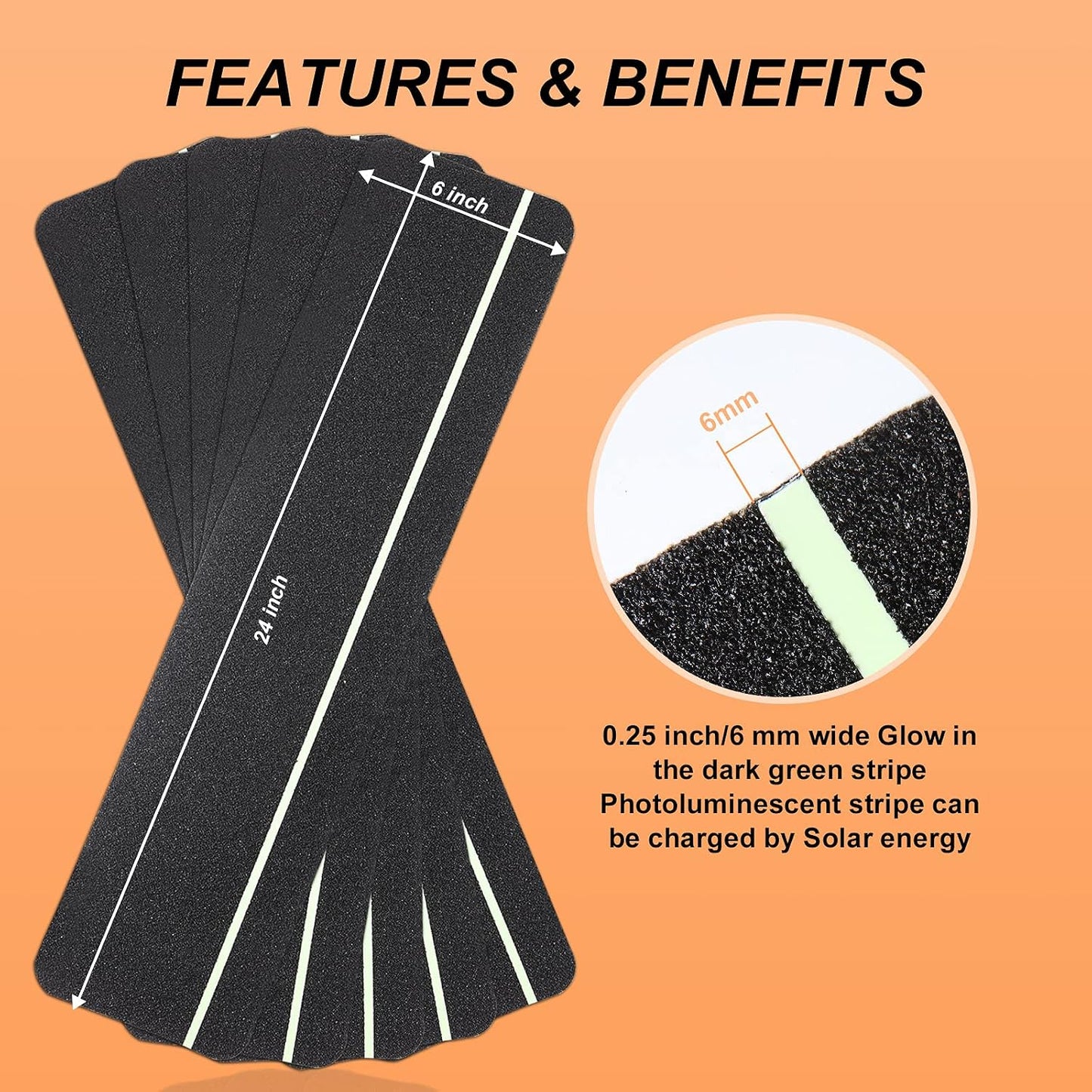 Qingluan Grip Tape, Heavy Duty Anti Slip Tape for Stairs Outdoor/Indoor Waterproof 4" x 33 ft, Safety Non-Slip Roll for Stair Step Traction Treads Stair Non Slip Strips Grey