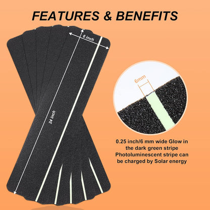 Qingluan Grip Tape, Heavy Duty Anti Slip Tape for Stairs Outdoor/Indoor Waterproof 4" x 33 ft, Safety Non-Slip Roll for Stair Step Traction Treads Stair Non Slip Strips Grey