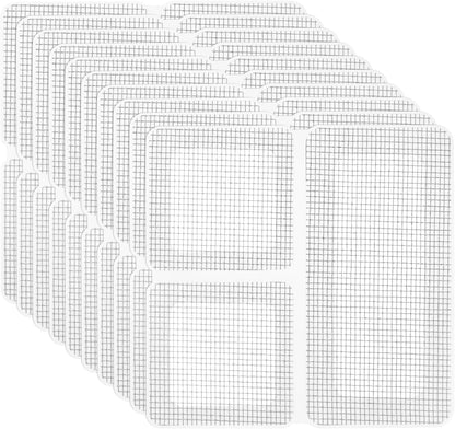 uxcell Window Screen Repair Kit, 5Pcs Gray Screen Repair Kit, Fiberglass Screen Tape Mesh Repair Adhesive Screen Patch Repair Kit for Window or Doors Screen Repair, 4"x 2"(10cm x 5cm)