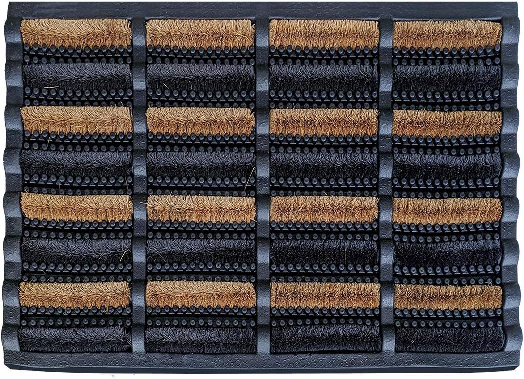 FOOTMATTERS Ninamar Mud Scrubber Tray Mat – 24 x 16 inch