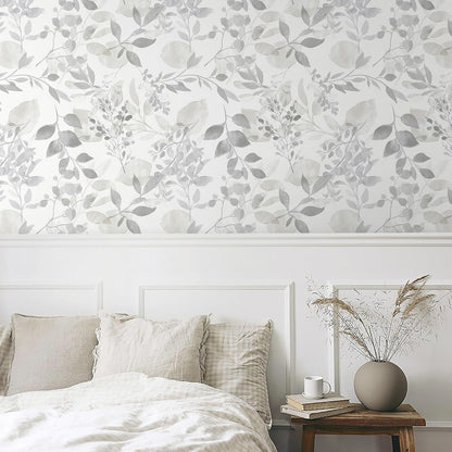 Safiyya Peel and Stick Wallpaper Boho Modern Beige Leaf Contact Paper Peel and Stick Wall Paper Self Adhesive Removable Wallpaper for Bedroom Bathroom Vinyl Roll 78.7"x17.3"