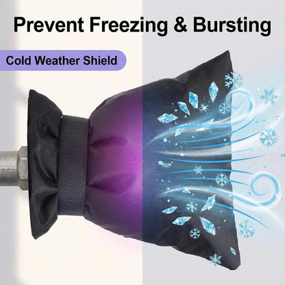 Outdoor Faucet Covers for Winter 3 Packs Hose Bib Protector Spout Cover,Garden Faucet Socks, Outside Spigot Pipe Freeze Protection Cover,Insulated Tap Pouch (small)