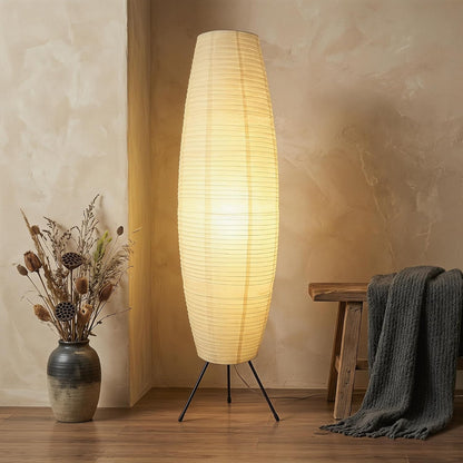 Toyvian Lamp Shade: Foldable White Paper Floor Lampshade for Standing Floor Lamp Replacement, Soft Light Diffuser for Bedroom Living Room Decor, Easy Install (43.31"W x 7.87"H)