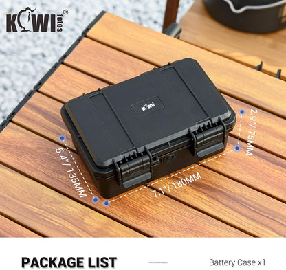 24 Slots CR2 CR123 CR123A Lithium Battery Organizer Case, IP67 Waterproof Hard Case for CR17345/CR16340/CR18350/CR15270(CR2) Explosionproof Batteries Storage Holder for Household Outdoor Camping