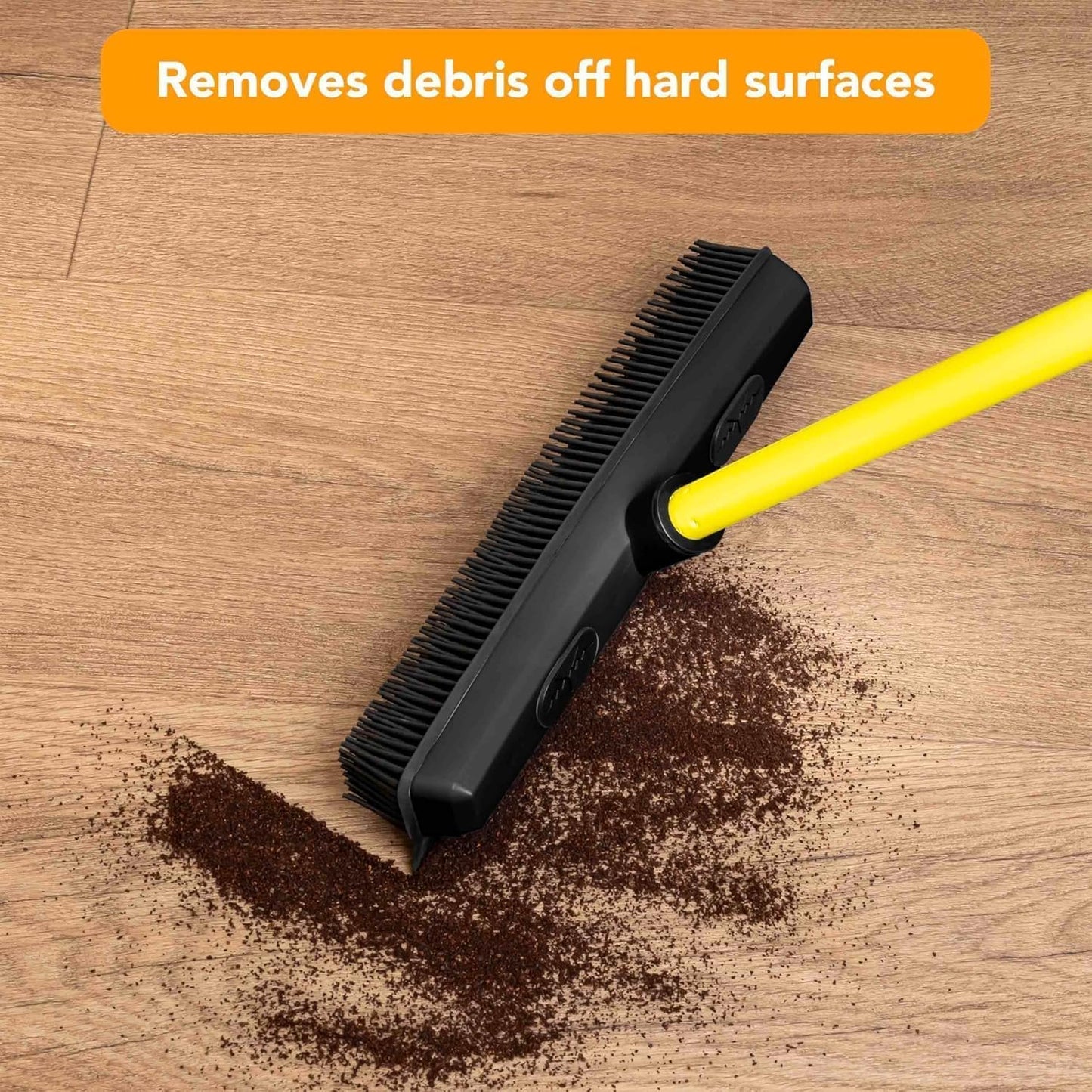 FURemover Pet Hair Removal Rubber Broom, 18" Broom Head