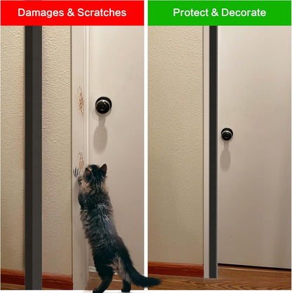Wall Corner Protector, Walls Edge Protector，Self-Adhesive Wall Corner Guards,PVC Double Side Edge Protector， Furniture Stairs Guard (Gray 2PCS 90cm/35.4in)