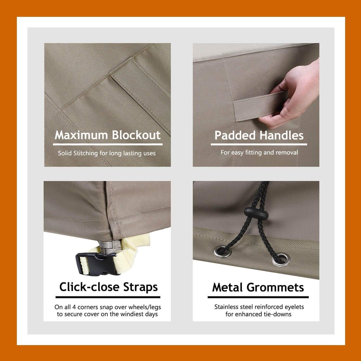 Patio Deck Box Cover, 63x30 Inch Fire Pit Covers with Straps and Handles, Waterproof Heavy Duty Outdoor Furniture Winter Cover for Keter, Suncast, Lifetime Container
