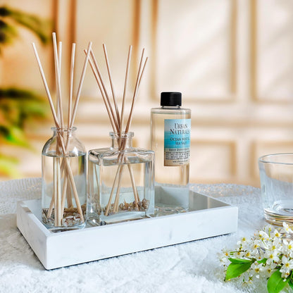Urban Naturals Smoked Vanilla Reed Diffuser Set with Vanilla Bean, Sandalwood & Leather | Made in the USA - Colors B