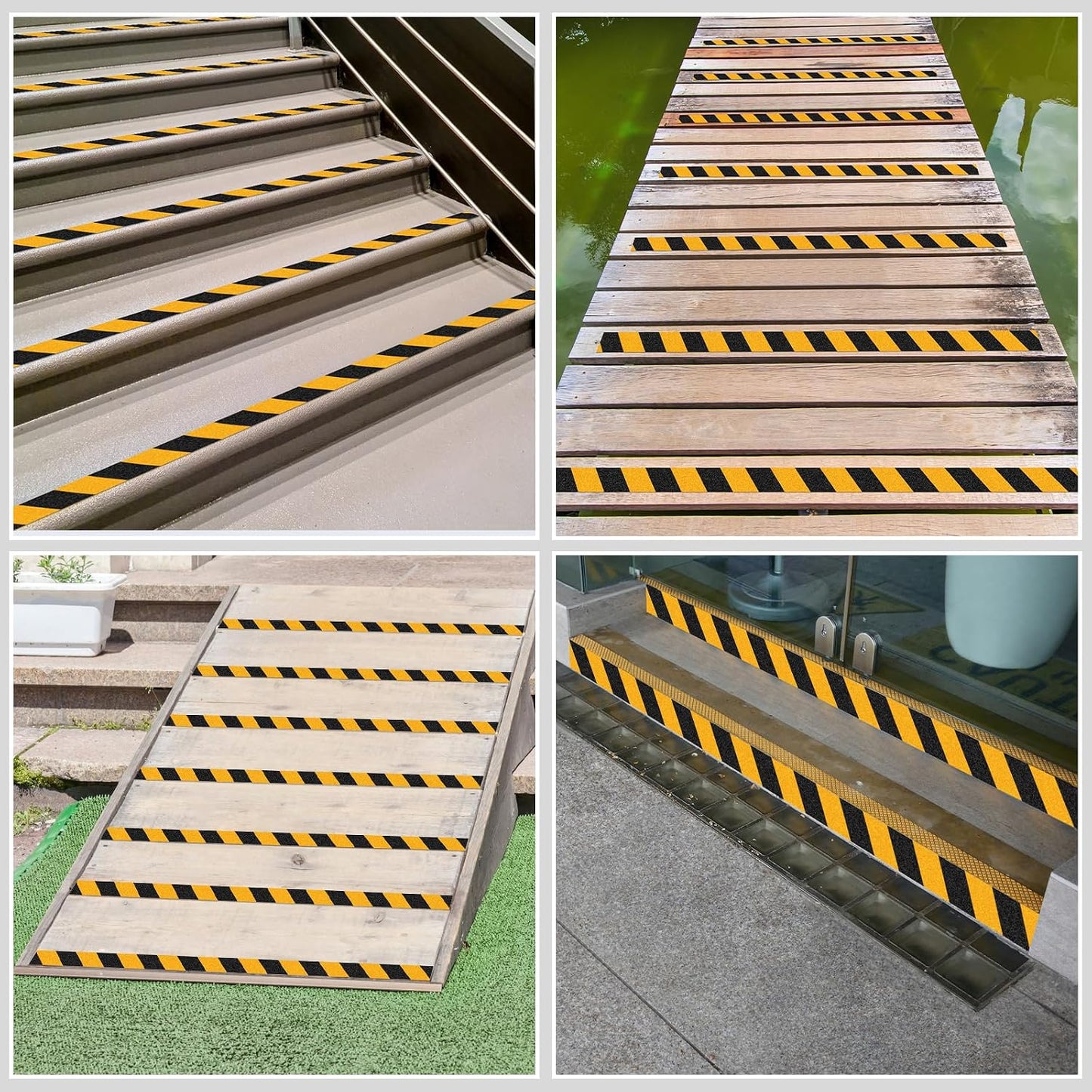 Anti Slip Tape 2 Inch x 16.5 Ft, Non Slip Waterproof Safety Grip Adhesive Traction Tape for Steps, Stair Treads and Ramps, Indoor & Outdoor Use