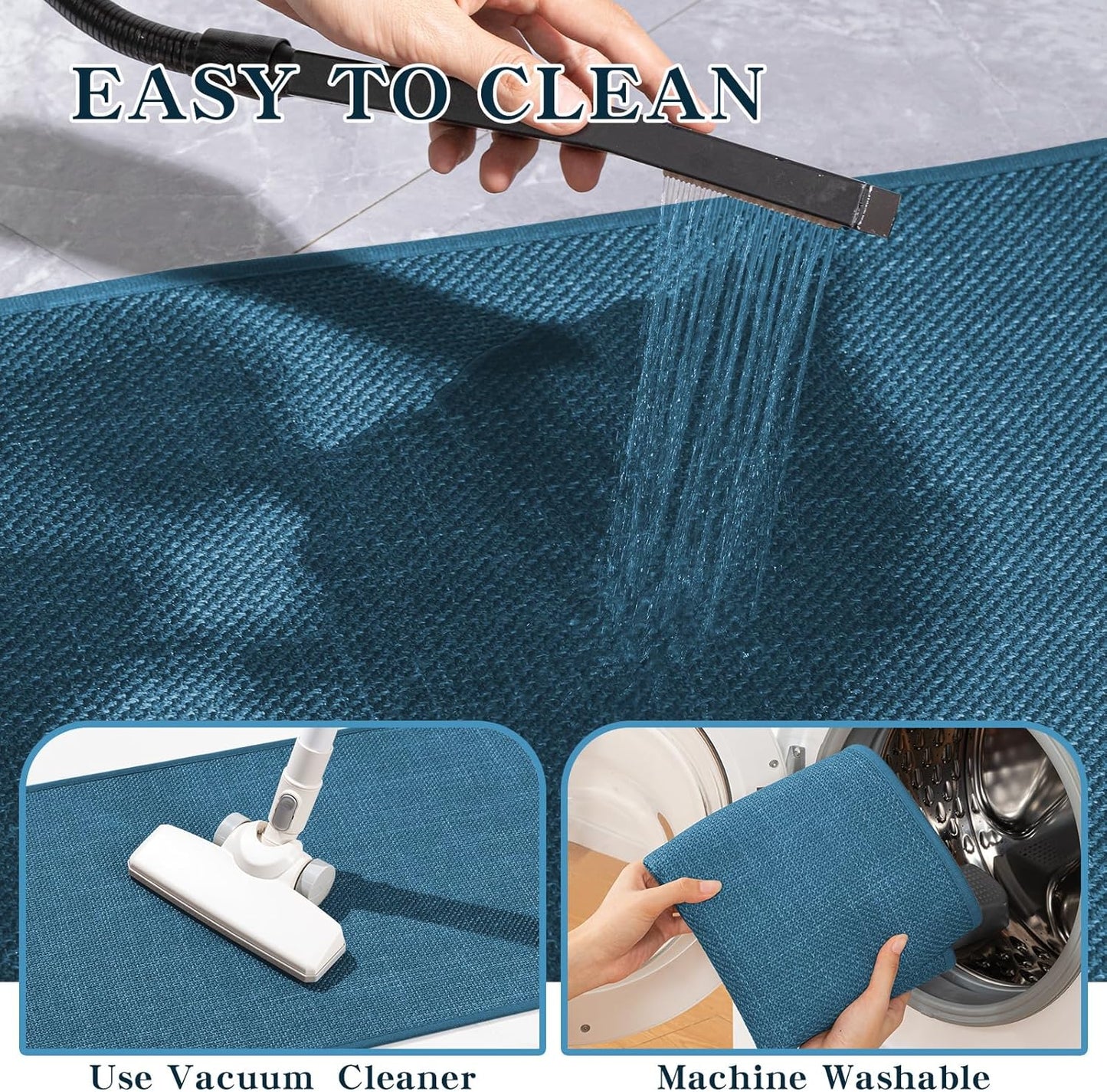 chakme Bathroom Rugs Mat 24x17, Ultra Thin Non Slip Bath Mat Small Quick Dry Absorbent Bath Mat for Bathroom Floor, (Dark Beige, 24"x17")