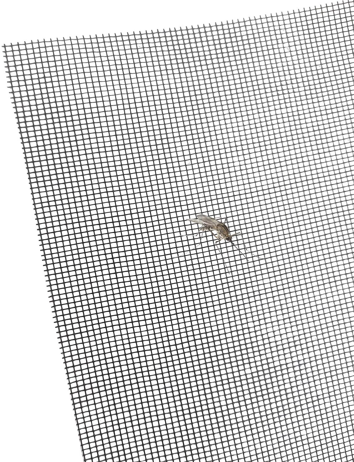39"×59" Grey Fiberglass Window Screens Repair kit - DIY Adjustable Window Screens mesh Replacement kit for WindowsDoorPorchPatioSliding Screen Door