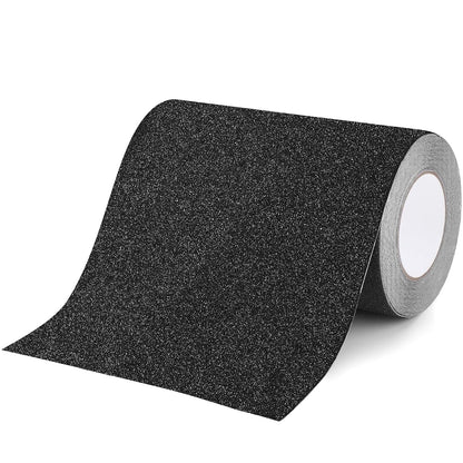 Qingluan Grip Tape, Heavy Duty Anti Slip Tape for Stairs Outdoor/Indoor Waterproof 4" x 33 ft, Safety Non-Slip Roll for Stair Step Traction Treads Stair Non Slip Strips Grey