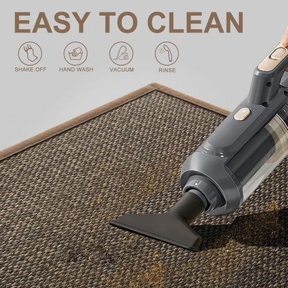 LEKEEPGO Door Mat 17"x29", Non Slip Door Mat Indoor Entrance, Rubber Backing Indoor Door mats Washable Absorbent Low-Profile Doormat Front Entryway Entry Resist Dirt Inside Door Mats, Khaki